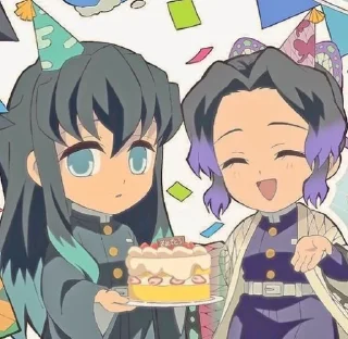 Sticker from @Muichironiisan (Not a ship) Muichiro and Shinobu