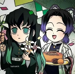 Sticker from @Muichironiisan (Not a ship) Muichiro and Shinobu