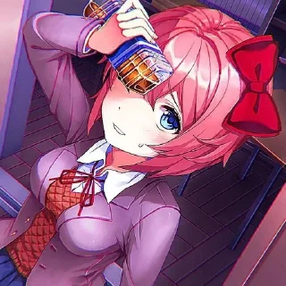 🎀 emoji Sayori!! @just_sanyd Telegram sticker 2 of 120