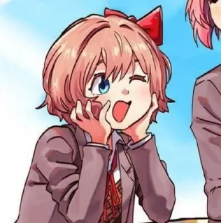 🎀 emoji Sayori!! @just_sanyd Telegram sticker 16 of 120