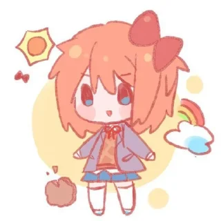 🎀 emoji Sayori!! @just_sanyd Telegram sticker 11 of 120