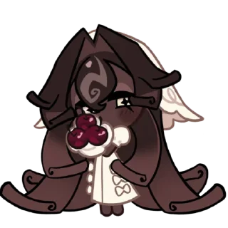 🍫 emoji black forest cookie /🖤/ crk Telegram sticker 2 of 21