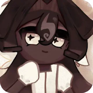 📖 emoji black forest cookie /🖤/ crk Telegram sticker 4 of 21
