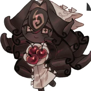🧸 emoji black forest cookie /🖤/ crk Telegram sticker 9 of 21