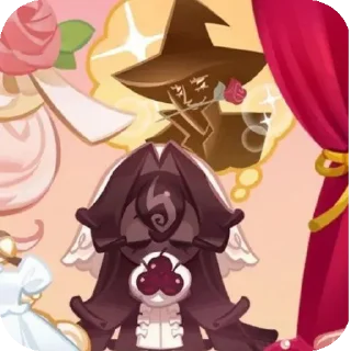 🌸 emoji black forest cookie /🖤/ crk Telegram sticker 17 of 21