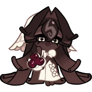 🍫 emoji black forest cookie /🖤/ crk Telegram sticker 3 of 21