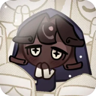 🌟 emoji black forest cookie /🖤/ crk Telegram sticker 19 of 21