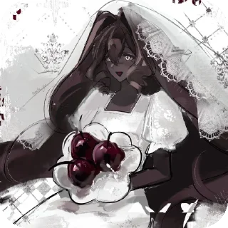 🌸 emoji black forest cookie /🖤/ crk Telegram sticker 16 of 21