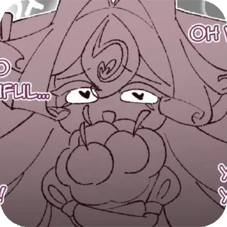 👍 emoji black forest cookie /🖤/ crk Telegram sticker 11 of 21
