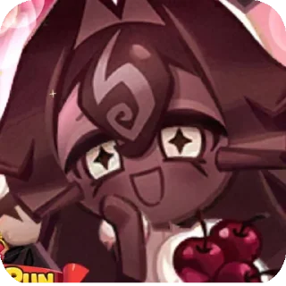🎡 emoji black forest cookie /🖤/ crk Telegram sticker 15 of 21
