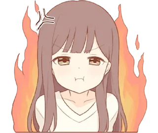 🤬 emoji Милая леди - @tg_sticks Telegram sticker 20 of 30