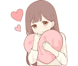 ♥️ emoji Милая леди - @tg_sticks Telegram sticker 7 of 30