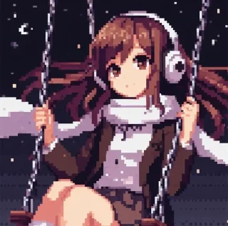 Sticker from Anime girls - Чаёк