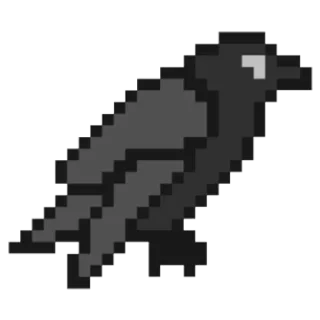 🐦‍⬛ emoji Pixels @DozaEmoji Telegram sticker 7 of 120