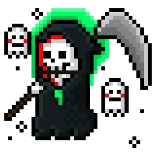 💀 emoji Pixels @DozaEmoji Telegram sticker 10 of 120