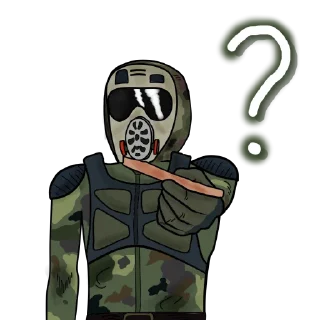 ❔ emoji Comb1NE S.T.A.L.K.E.R. Pack Telegram sticker 18 of 28