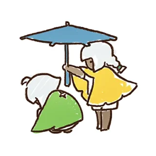 Sticker from sky: children of the light