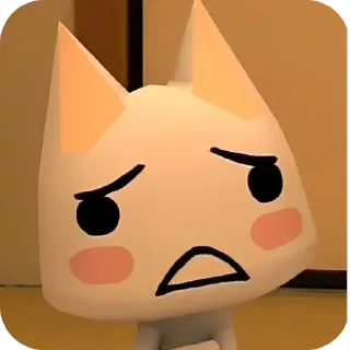 ☹ emoji Silly and lovely Toro😋 Telegram sticker 22 of 27