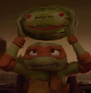 Sticker from mutant ninja turtles