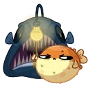 😑 emoji Puffer Fish Telegram sticker 15 of 28