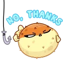 🙅‍♂️ emoji Puffer Fish Telegram sticker 23 of 28