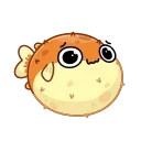 🥲 emoji Puffer Fish Telegram sticker 20 of 28