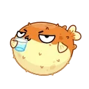 😳 emoji Puffer Fish Telegram sticker 16 of 28