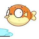 🏃‍♂️ emoji Puffer Fish Telegram sticker 13 of 28