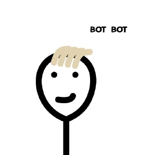 Sticker from sketch