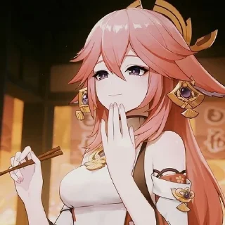 Sticker from 八重神子|𝐘𝐚𝐞 𝐌𝐢𝐤𝐨