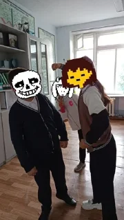 Sticker from UnderTale school