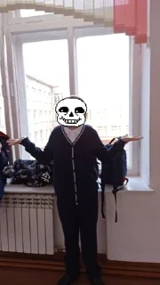 Sticker from UnderTale school