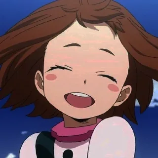 🎀 emoji Uraraka @anta_baka_228 Telegram sticker 12 of 60