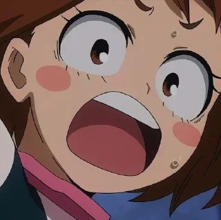 🎀 emoji Uraraka @anta_baka_228 Telegram sticker 17 of 60