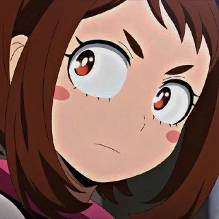 🎀 emoji Uraraka @anta_baka_228 Telegram sticker 13 of 60
