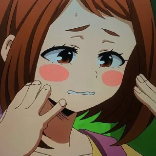🎀 emoji Uraraka @anta_baka_228 Telegram sticker 22 of 60