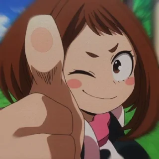 🎀 emoji Uraraka @anta_baka_228 Telegram sticker 15 of 60