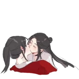 💋 emoji Tiān Guān Cì Fú 💜 @Cucuroozzka Telegram sticker 21 of 99