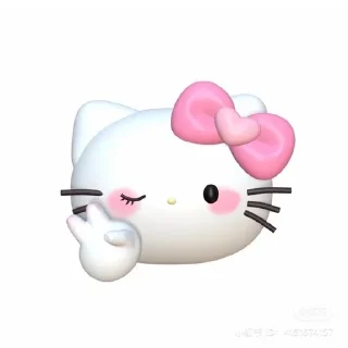 ✌ emoji kitty🐈🌸 Telegram sticker 6 of 13