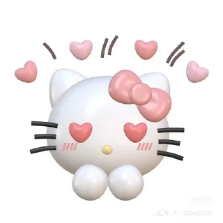 ❤️ emoji kitty🐈🌸 Telegram sticker 12 of 13