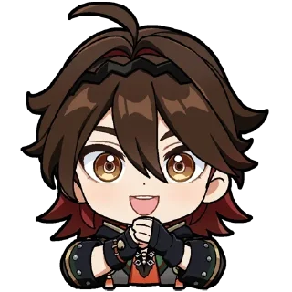 🎇 emoji ЛЮТИ ГЕНШ ЛЮБИМКИ ПАК Telegram sticker 23 of 58