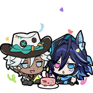 🥳 emoji ЛЮТИ ГЕНШ ЛЮБИМКИ ПАК Telegram sticker 11 of 58