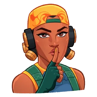 🤫 emoji Valorant Telegram sticker 11 of 27