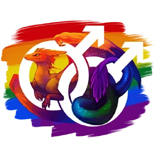 Sticker from Pride dragons