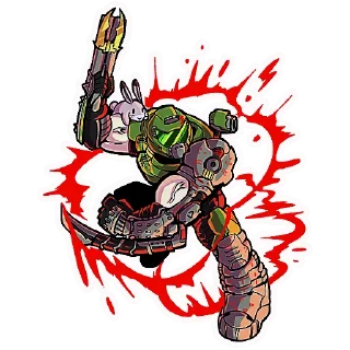 😡 emoji Doom Eternal Telegram sticker 7 of 21