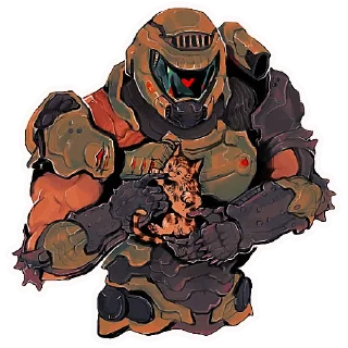 😍 emoji Doom Eternal Telegram sticker 6 of 21