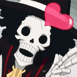 💀 emoji Brook☠️ :: @twarchosticker Telegram sticker 15 of 36