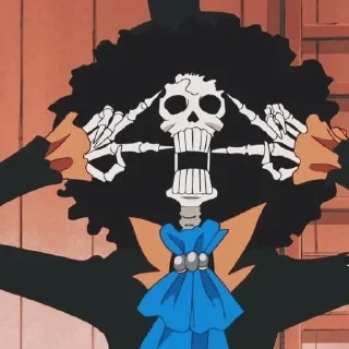 💀 emoji Brook☠️ :: @twarchosticker Telegram sticker 11 of 36