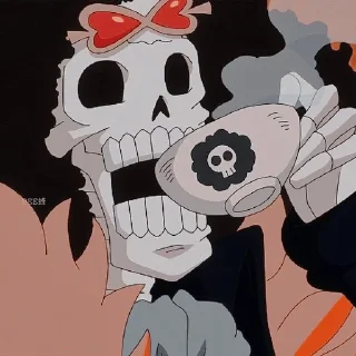 💀 emoji Brook☠️ :: @twarchosticker Telegram sticker 8 of 36
