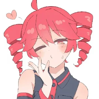 ❤️ emoji Kasane teto | by @pakiotkrosha Telegram sticker 18 of 108